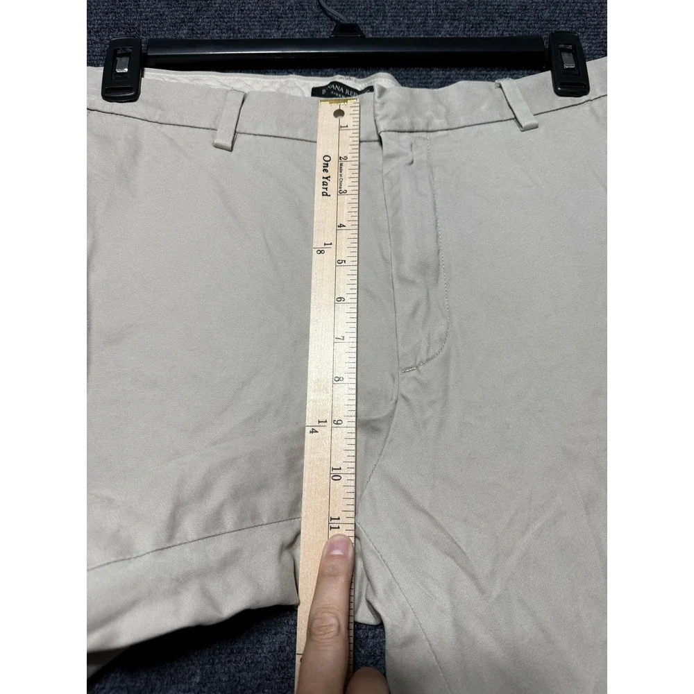 Banana Republic‎ Aiden Chino Pants Mens 36x34 Tan Excellent Cotton Slim Fit